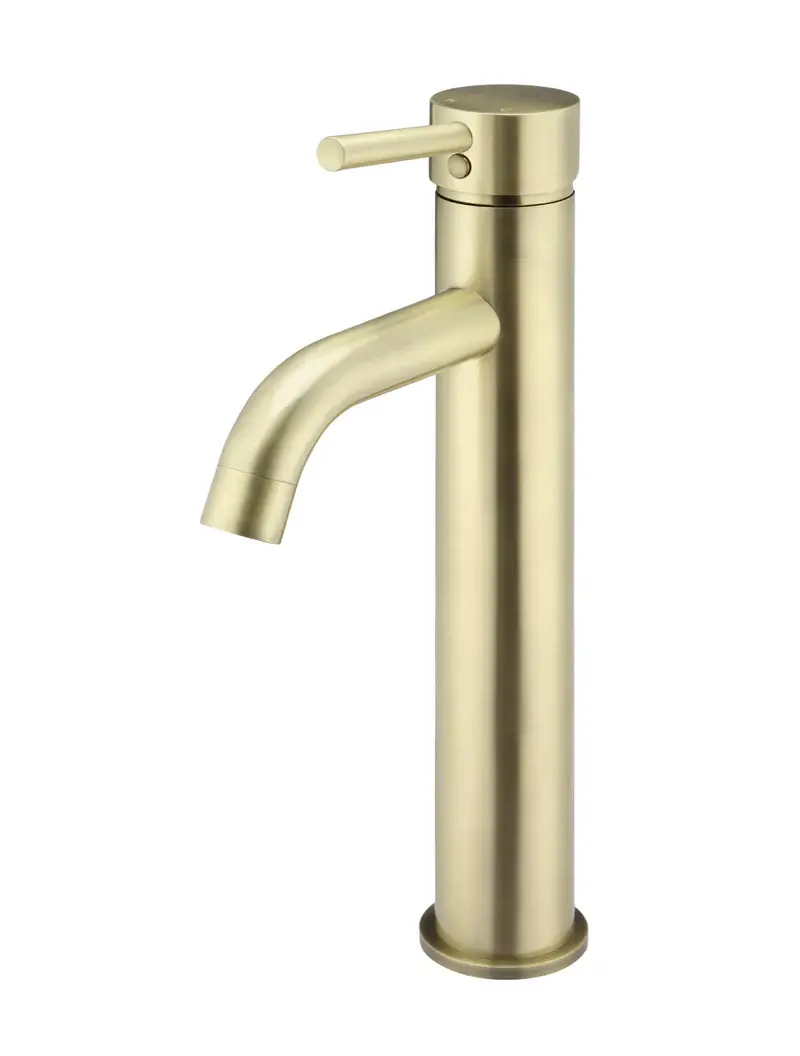 Round Tall Curved Basin Mixer 